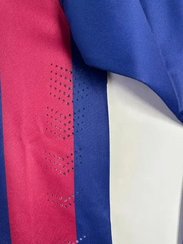 2014/2015 Retro Langarm Barcelona Fußballtrikot Heim  — view 7