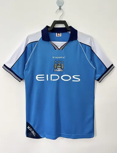 1999-2001 Retro Manchester City Home Football Shirt  — view 1