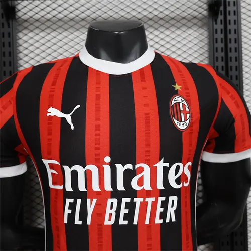 Camiseta de Fútbol 2024/2025 Versión Jugador AC Milan Local  — view 3