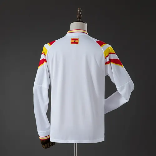 1996 Retro Spanien Auswärts-Langarmtrikot AAA Fan-Qualität — view 2