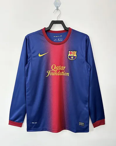 2012/2013 Retro Long Sleeve Barcelona Home Football Shirt  — view 1