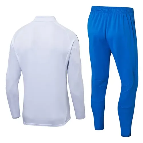 2025-2026 Real Madrid White Half-Pull Training Suit Football Shirt  Set 01 — view 2