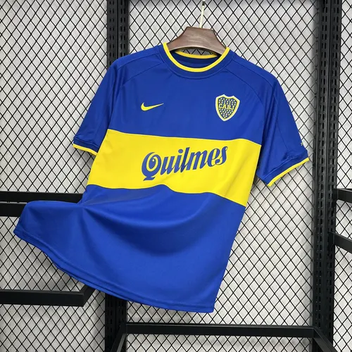 2000/2001 Retro Boca Juniors Home Football Jersey  — view 3