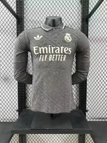2024/2025 Versão Jogador Camisa Terceira Fora Manga Longa Real Madrid  — view 1