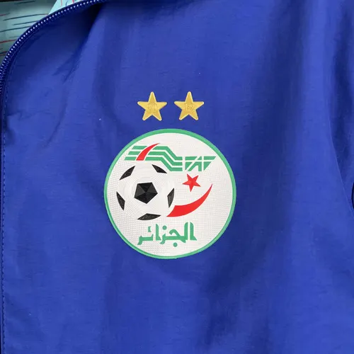 2023-2024 Algeria National Reversible Windbreaker Blue Soccer Jersey   — view 6