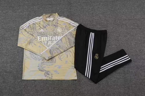 Chándal de Entrenamiento Media Cremallera Edición Especial Real Madrid Amarillo 2023/2024 Set — view 5