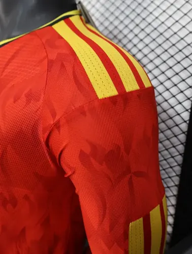 2026 Manga Larga Versión Jugador Bélgica Selección Nacional Local Camiseta de Fútbol   — view 7