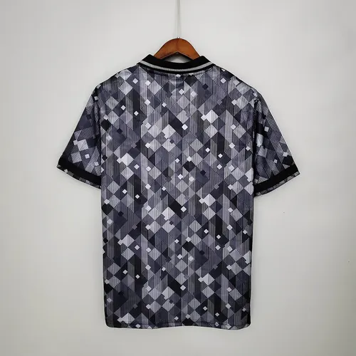 Camiseta de Fútbol Retro Edición Especial Inglaterra Blackout Negra 1990 — view 2