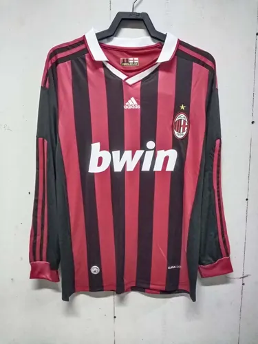 Camiseta de Fútbol Manga Larga Retro 2009/2010 AC Milan Local  — view 1