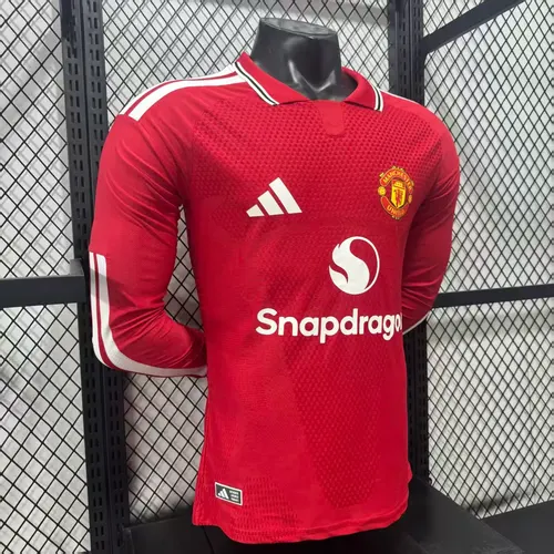 2026/2027 Manga Larga Versión Jugador Manchester United Local Camiseta de Fútbol   — view 4