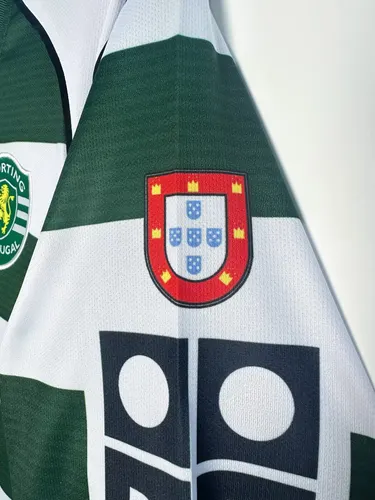 2001/2003 Retro Sporting Lissabon Langarm Heim-Fußballtrikot  — view 8