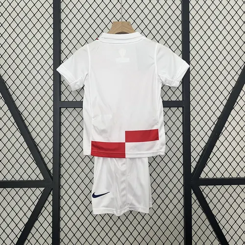 2024 Croatia National Team Home Football Shirt  Kids Size — view 2