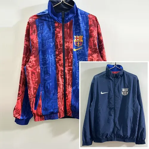 2025/2026 Barcelona Doppelseitig Windbreaker Fußballtrikot   02 — view 1
