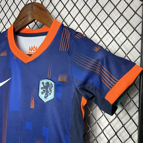 2024 Netherlands Away Football Shirt  Kids Size — view 5
