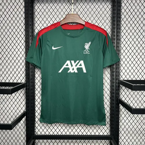 2024/2025 Liverpool Pre-match Training Dark Green Jersey  — view 1