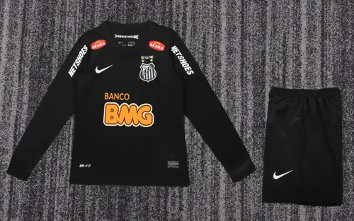 2012/2013 Retro Langarm Santos Auswärts Fußballtrikot Kindergröße   — view 1