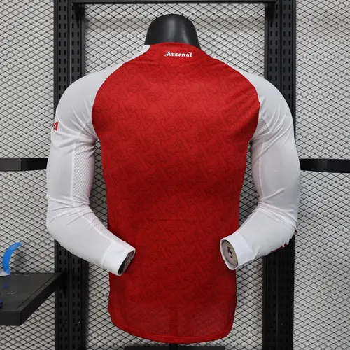 2025/2026 Long Sleeves Player Version Arsenal Home Football Shirt  — view 2