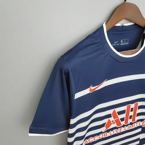 2021/2022 Psg Paris Saint-Germain Training Wear White And Blue — view 6