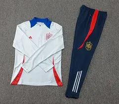 Conjunto de Treino Espanha Meia Puxada Azul Claro 2024-2025 — view 7