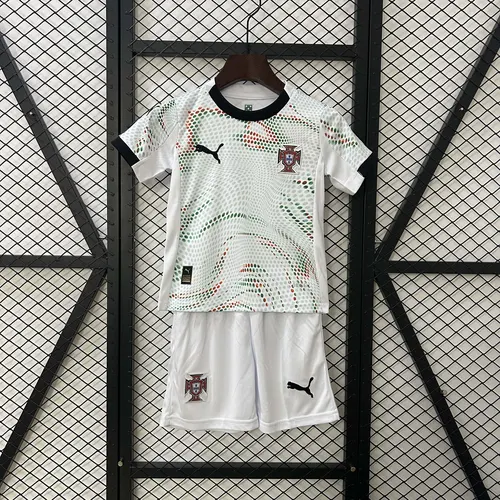 Camisa de Futebol Fora Portugal 2025 AAA qualidade fã Tamanho Infantil — view 3