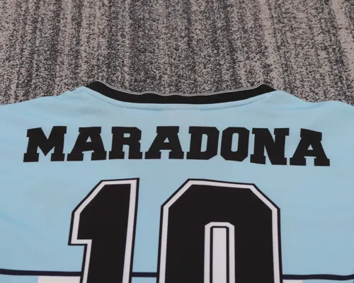 2001 Retro Argentinien Nationalmannschaft Maradona Gedenkausgabe Trikot  Kindergröße — view 4
