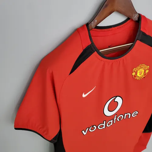 Camisa de Futebol Retrô Manchester United Casa 2002/2004  — view 6