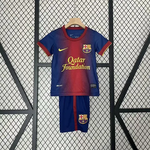 2012/2013 رجعي برشلونة قميص كرة قدم المنزل جودة تايلاندية مقاس أطفال — view 1