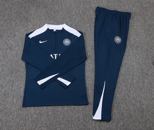 2025/2026 Inter Milán Media Cremallera Chándal Entrenamiento Azul Real Camiseta Fútbol  Set — view 7
