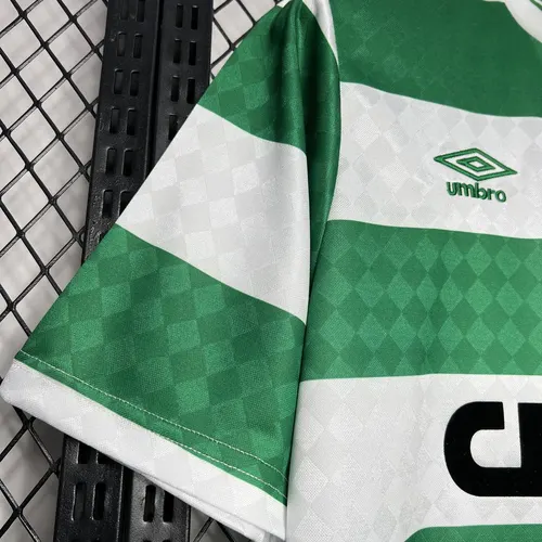 1989/1991 Retro Celtic Heim Fußballtrikot  — view 5