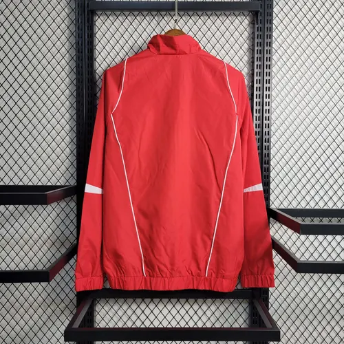 Chaqueta cortavientos del Manchester United 2023 roja — view 2