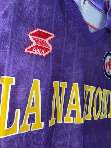 1989/1990 Retro Fiorentina Heim Fußballtrikot AAA fan-gradät — view 3
