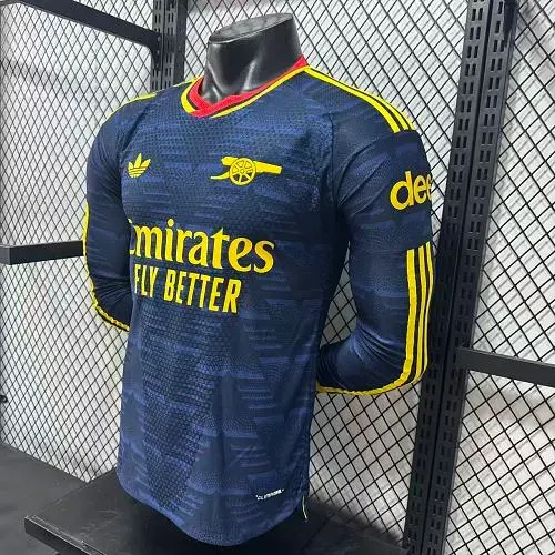 قميص أرسنال الخارجي لكرة القدم بأكمام طويلة نسخة اللاعب 2026/2027 جودة تايلاندية  — view 4