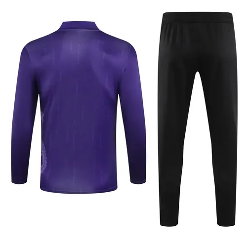2024/2025 Real Madrid Royal Purple Special Edition Half-Pull Training Suit Football Shirt  Set — view 2