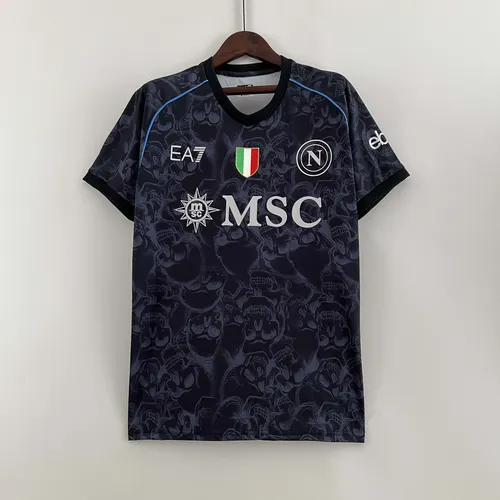 2023/2024 Napoli Halloween Special Edition Black Soccer Jersey  — view 1