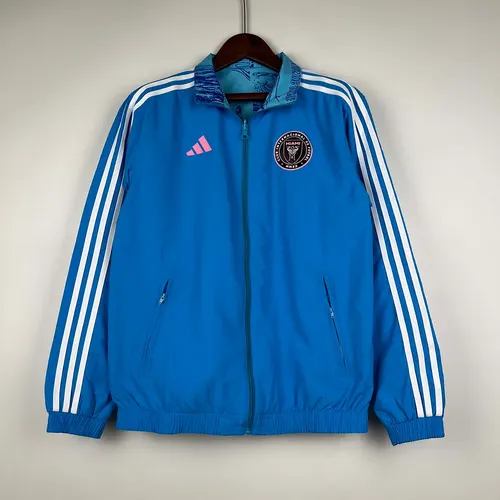 2023/2024 Inter Miami Reversible Windbreaker Blau Fußballtrikot AAA fan-gradät — view 4