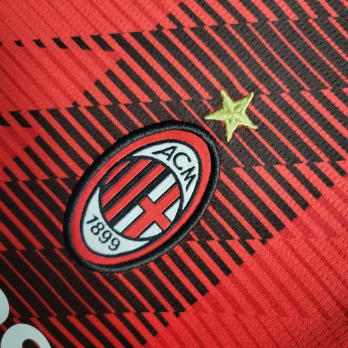 Tamanho Infantil 2023/2024 AC Milan Camisa de Futebol Casa  — view 6