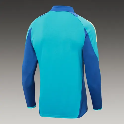 2024/2025 Ajax Half-Pull Training Suit Baby Blue Football Shirt  Set — view 4