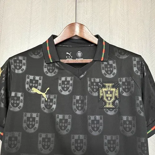2026 Portugal Sonderausgabe Schwarz Fußballtrikot   — view 3