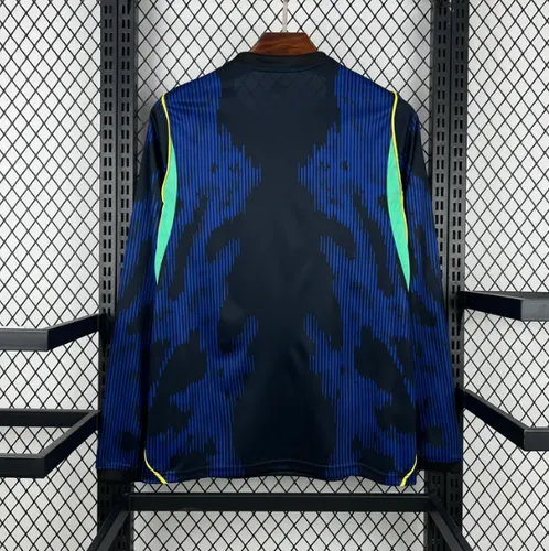 2026 Manga Longa Brasil Camisa Visitante AAA qualidade fã — view 2