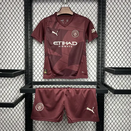 Maillot de football extérieur troisième Manchester City 2024/2025  Taille Enfant
