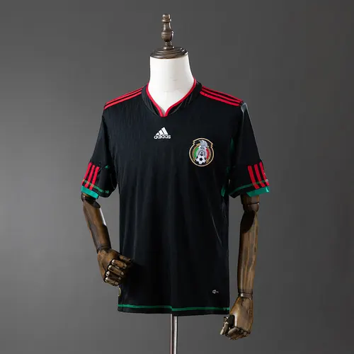 2010 Retro Mexico Away Black Football Shirt  — view 1