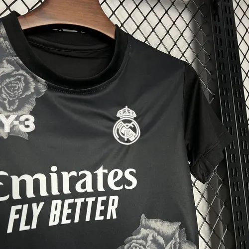 Camiseta de Fútbol Real Madrid Y-3 Edición Especial Negra 2024/2025  Talla Infantil — view 4