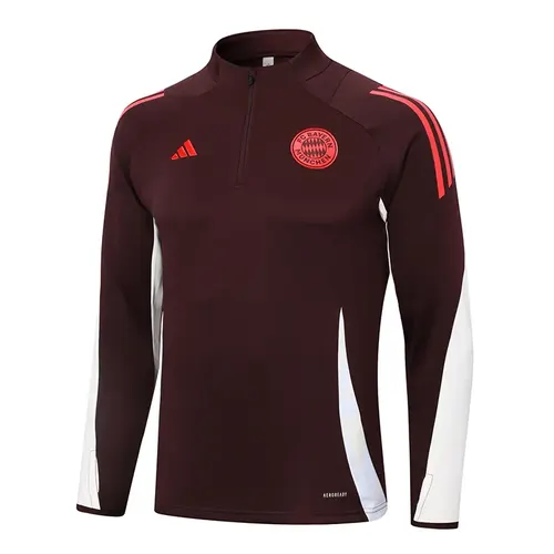 2024/2025 Bayern Half-Pull Trainingsanzug Dunkellila Trikot Set  — view 3