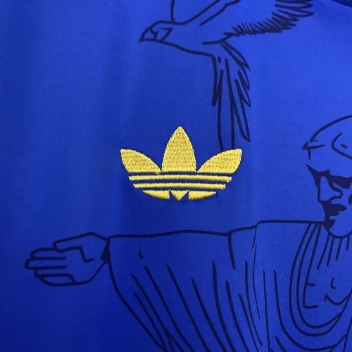 Camisa de Futebol Azul Jesus Edição Especial Brasil AAA qualidade fã 2025 — view 5