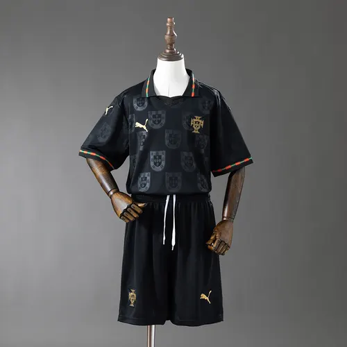 2026 Portugal Black Panther Fußballtrikot AAA Fan-Qualität Kindergröße — view 1