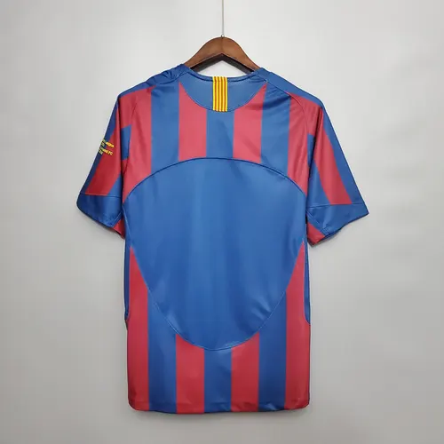 Maillot de football domicile rétro Barcelone UEFA Champions League 2005/2006  — view 2
