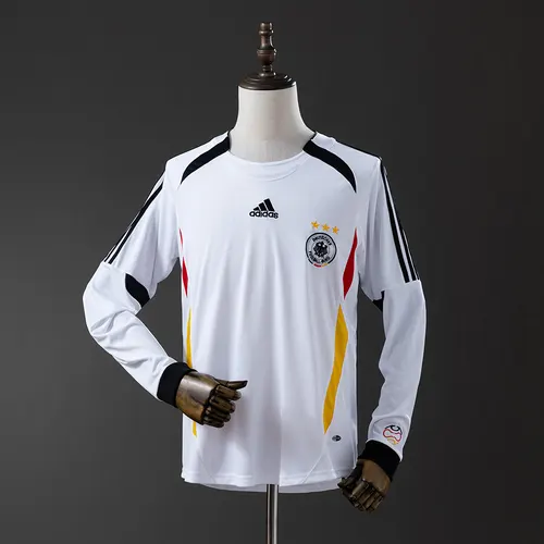 2006 Retro Long Sleeve Germany Home Football Shirt 