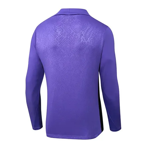 2025/2026 Barcelona Halbzug Trainingsanzug Lila Verbundausgabe Trikot Set — view 4