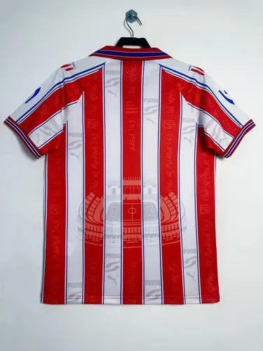 1996-1997 Retro Atletico Madrid Home Soccer Jersey  — view 2