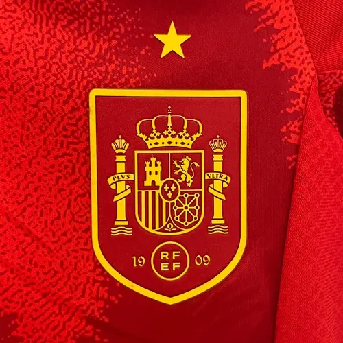 2024 España Camiseta de Fútbol Local AAA Grado Aficionado Talla Infantil — view 6